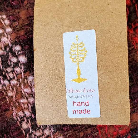 Hand Crafted Italian Shawl/Wrap - L'albero D'oro Wool Tweed - Picture 4 of 8